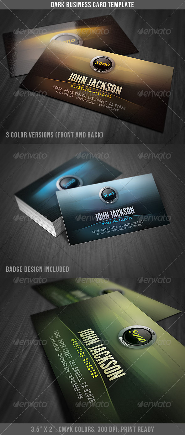 Dark Creative Business Card - Creative Business Cards