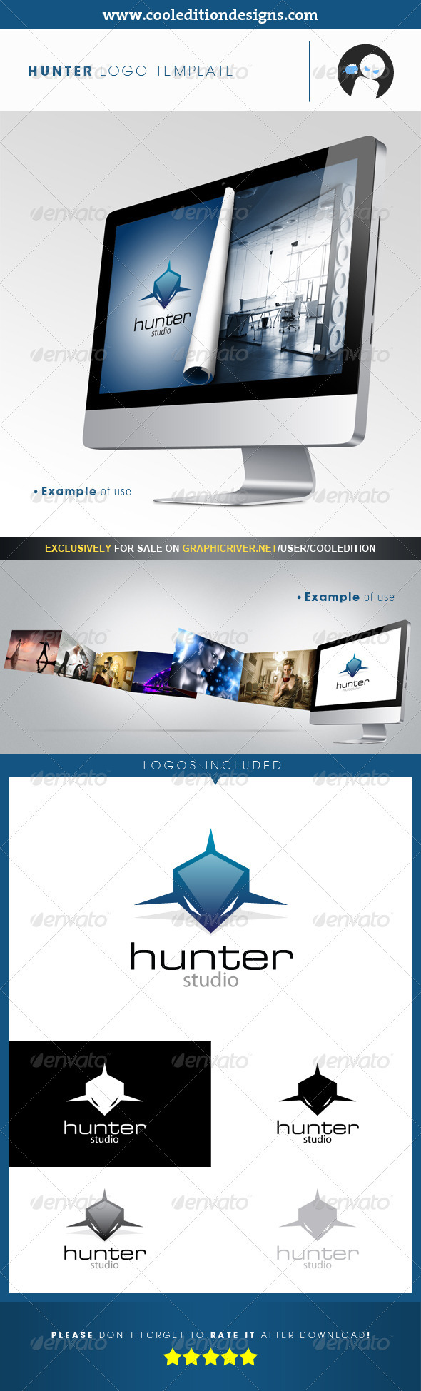 Hunter Logo - Animals Logo Templates
