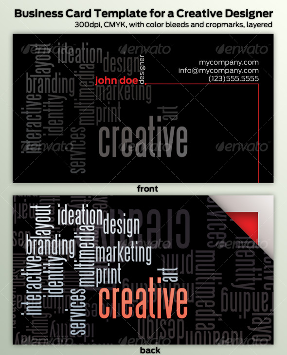 Creative Professional's Business Card - Creative Business Cards