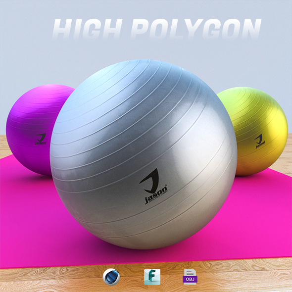 Gym Fitness Ball - 3Docean 27530796