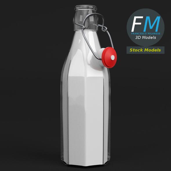 Milk bottle with - 3Docean 27535287
