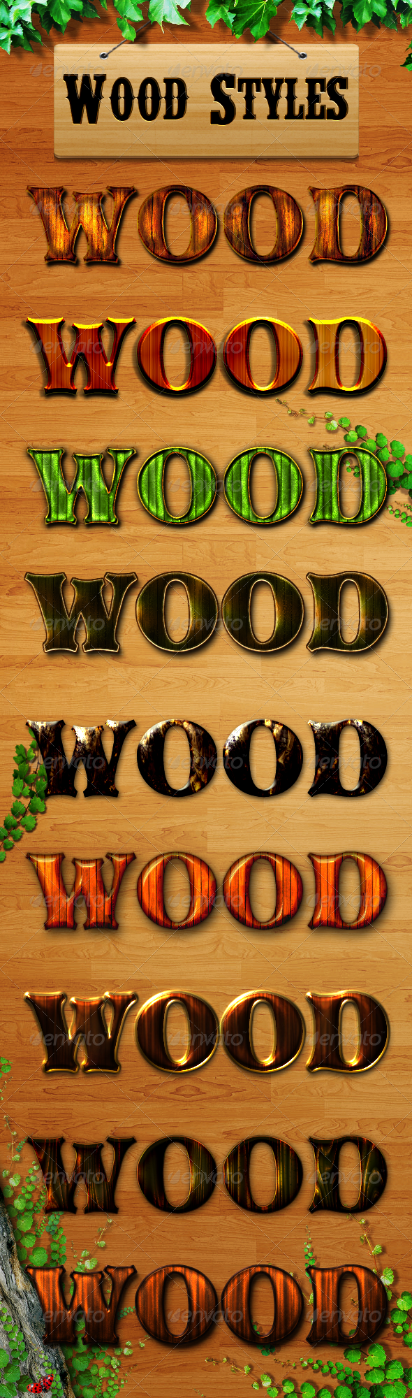 Wood Styles - Text Effects Styles