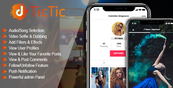 TicTic v3.1.1 – Android media app for creating and sharing short videos
