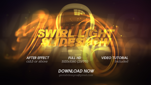 Swirl Lights Slideshow - VideoHive 27539456
