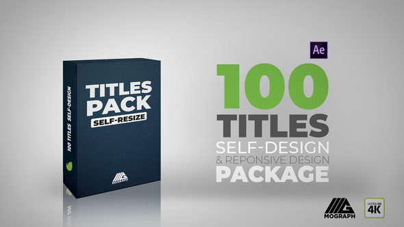 Adaptive Design Titles Pack - After Effects