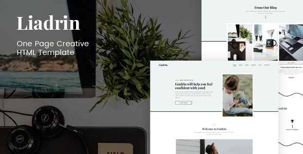 Exceptional Liadrin - One Page Creative HTML Template