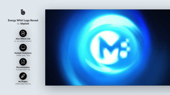 Energy Whirl Logo Reveal Logo Stings template preview
