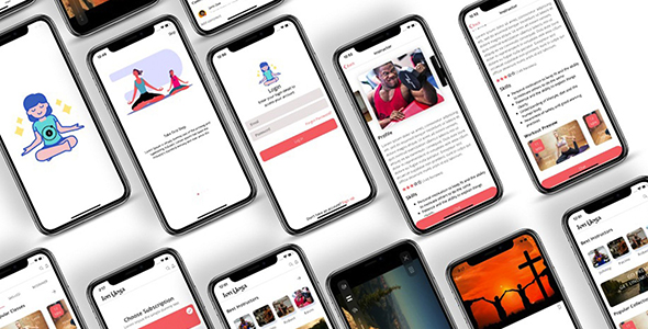 ionic 5 yoga workout / fitness App
