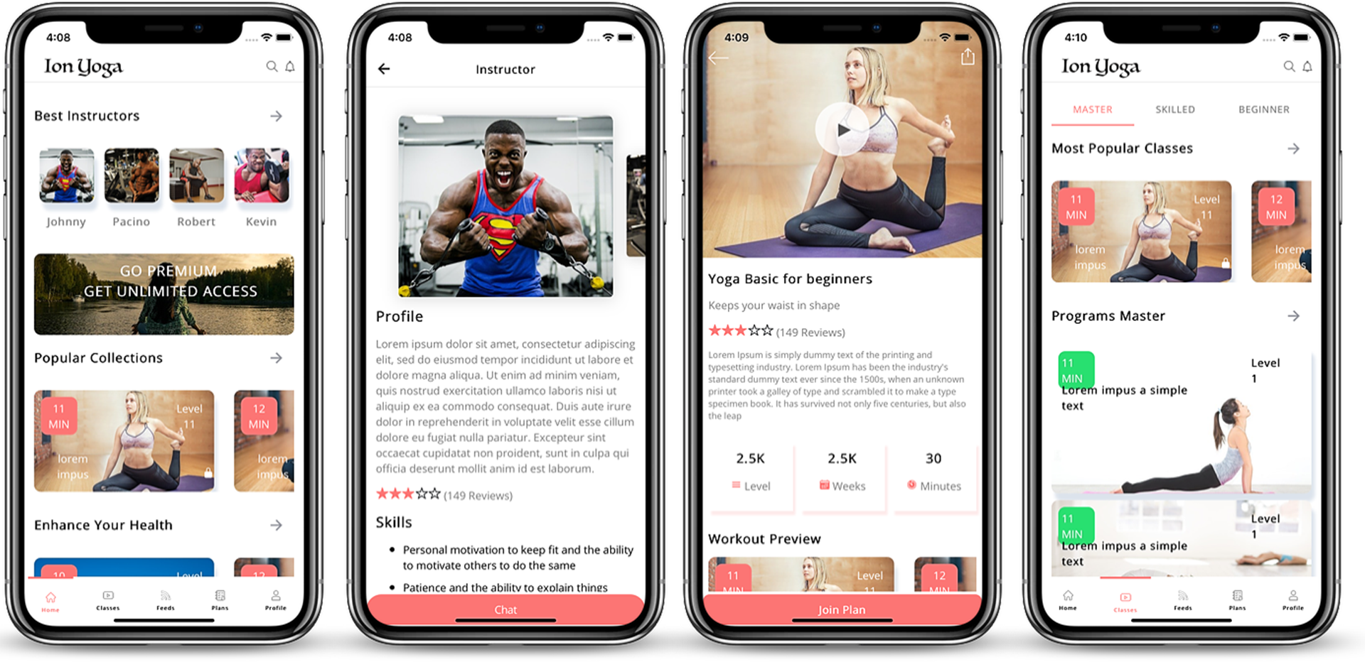 ionic 5 yoga workout / fitness App by initappz | CodeCanyon