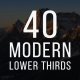 40 Modern Lower Thirds - VideoHive Item for Sale