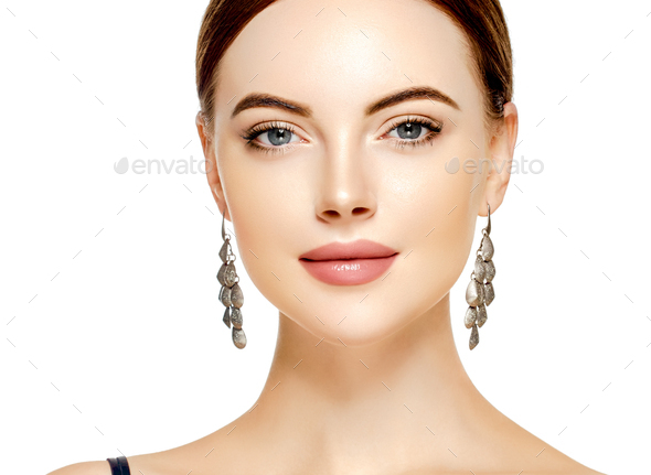 female model headshot front