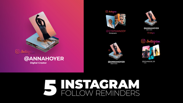 Instagram Follow Reminder - VideoHive 27550828