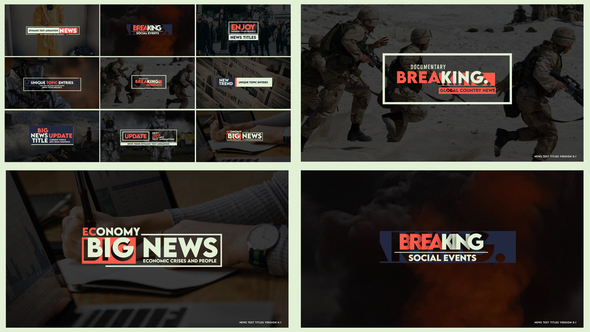 News Text Titles - VideoHive 27552200