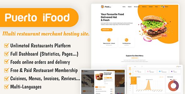 iFood – multi restaurant merchant hosting site
