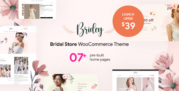 Bridey – Bridal Store WooCommerce WordPress Theme