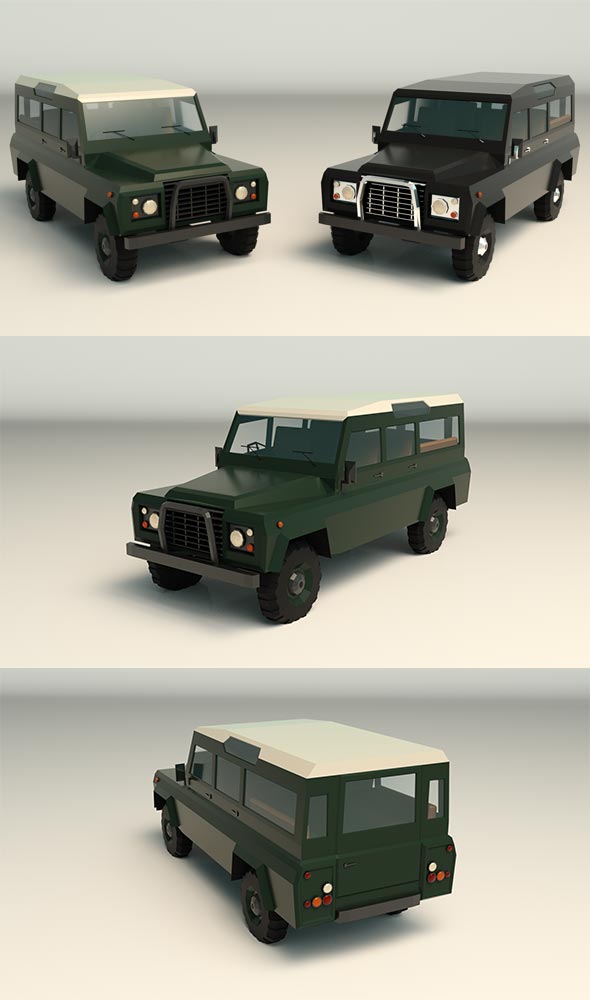 Low Poly SUV - 3Docean 27561602