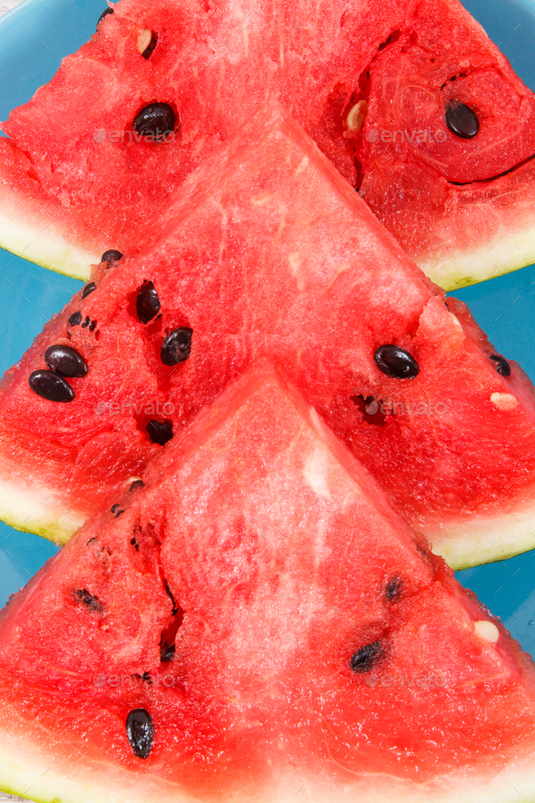 Fresh watermelon as source vitamins and minerals, concept of healthy juicy dessert Stock Photo