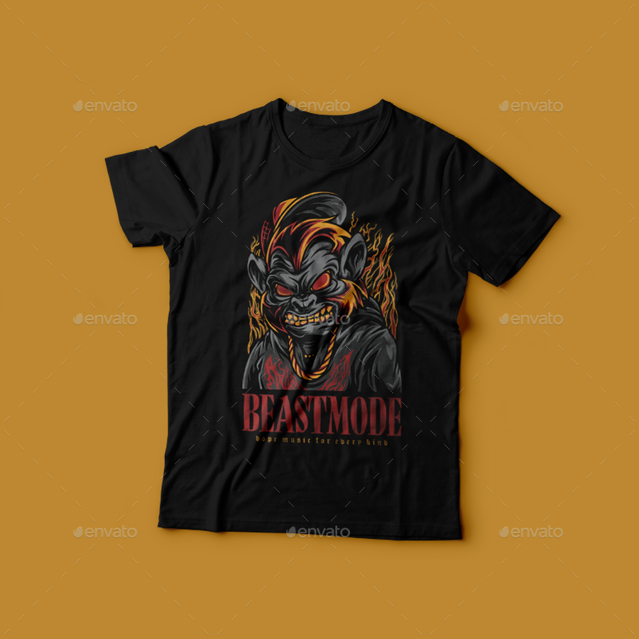 Beast Mode T-Shirt Design by BadSyxn | GraphicRiver