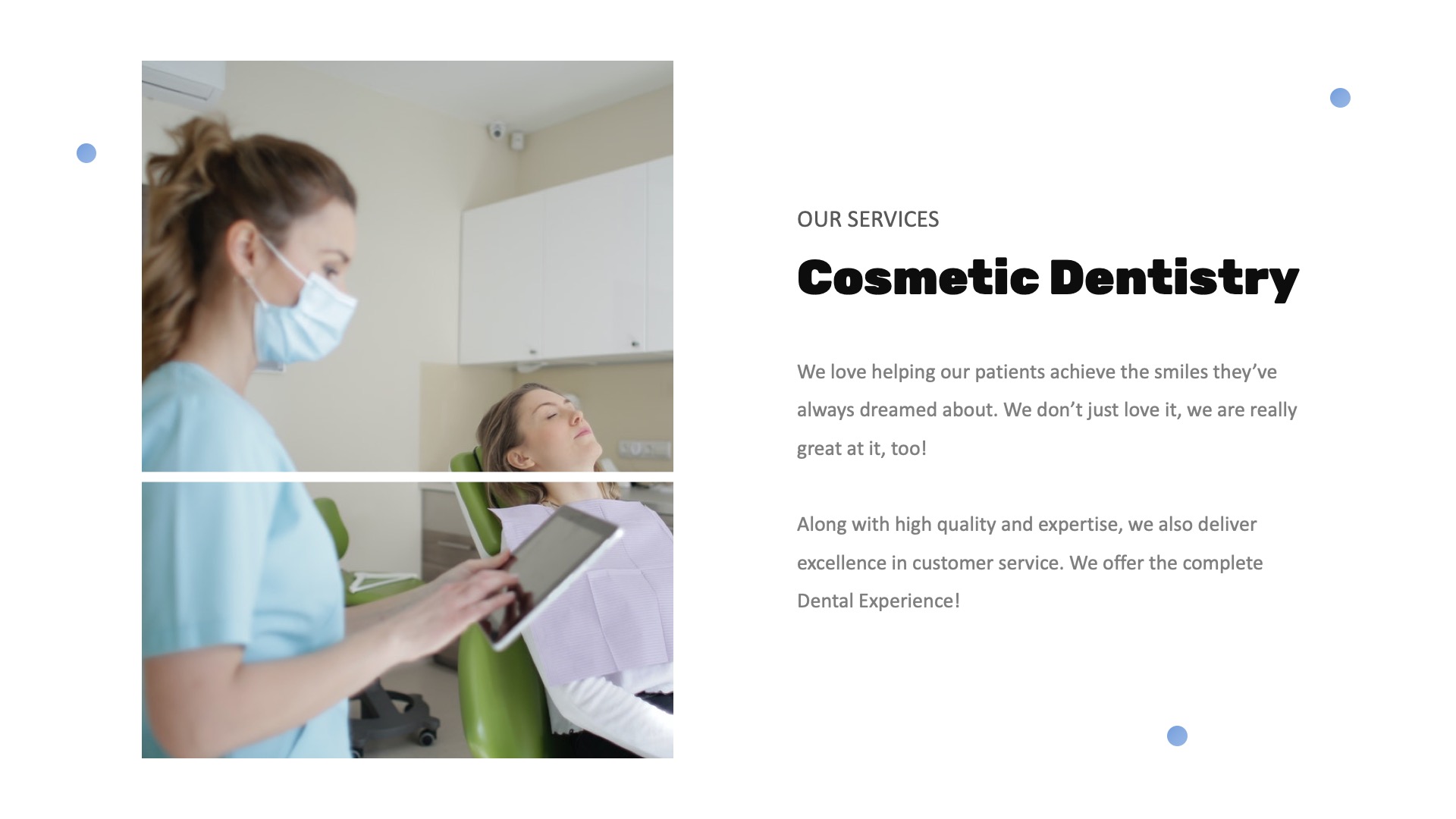 Dentist - Dental Spa Google Slides Presentation, Presentation Templates