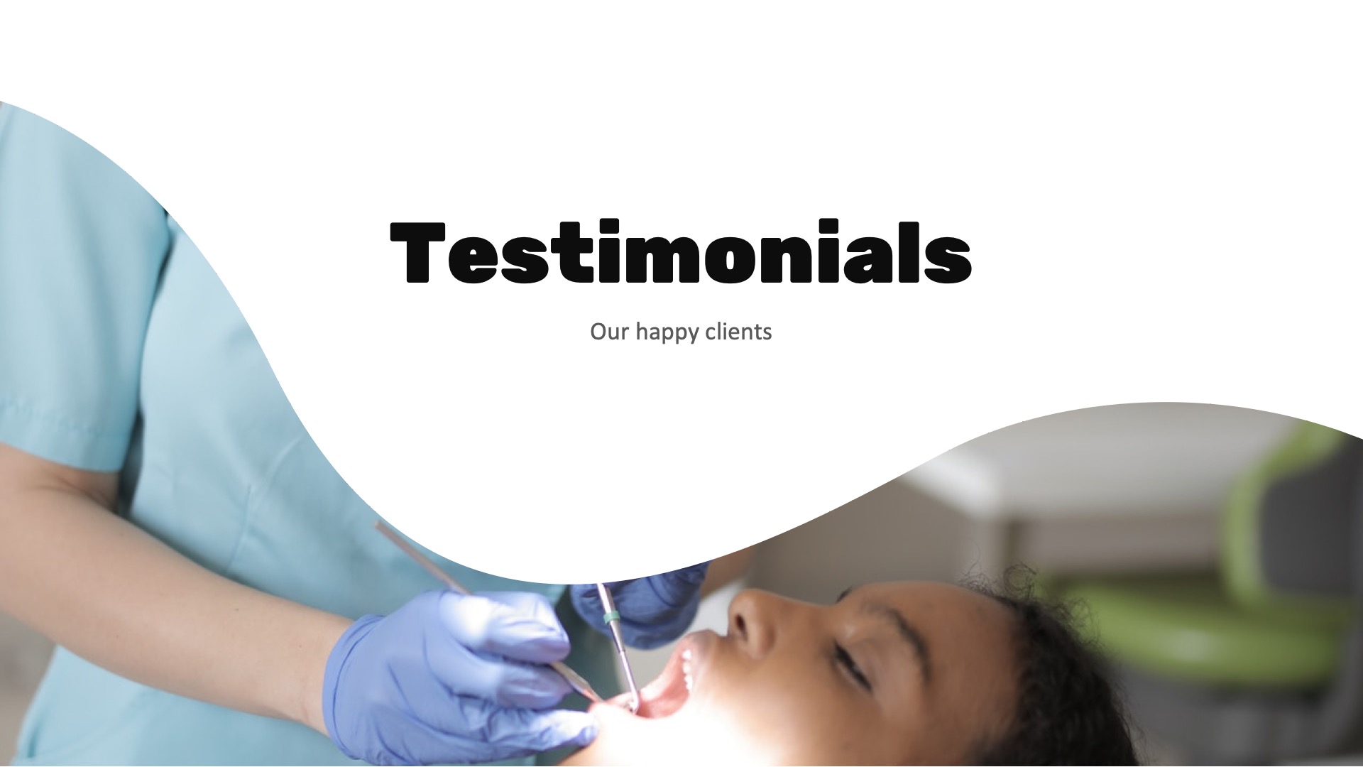 Dentist - Dental Spa Google Slides Presentation, Presentation Templates