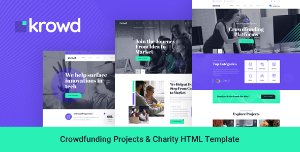 Super Krowd - Crowdfunding Projects & Charity HTML Template