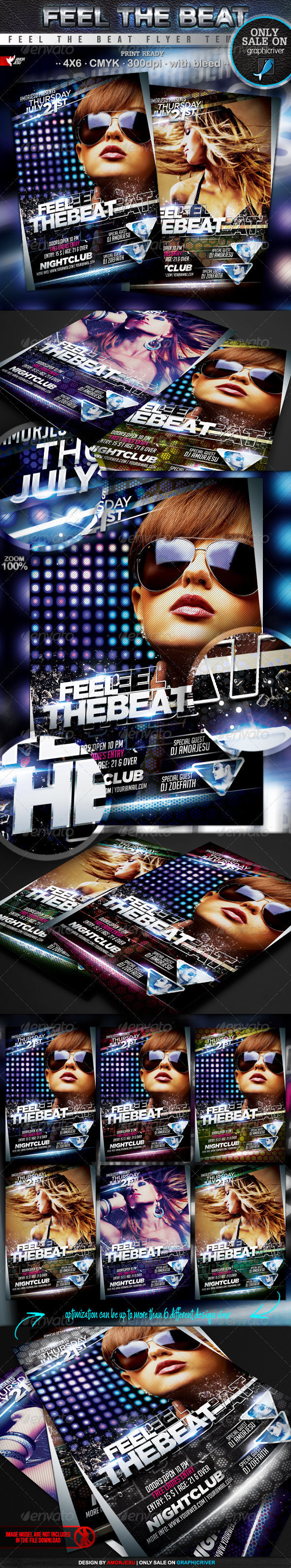 Feel The Beat Flyer Template - Events Flyers