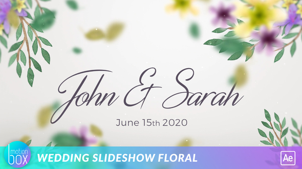 Wedding Slideshow Floral - VideoHive 22894510