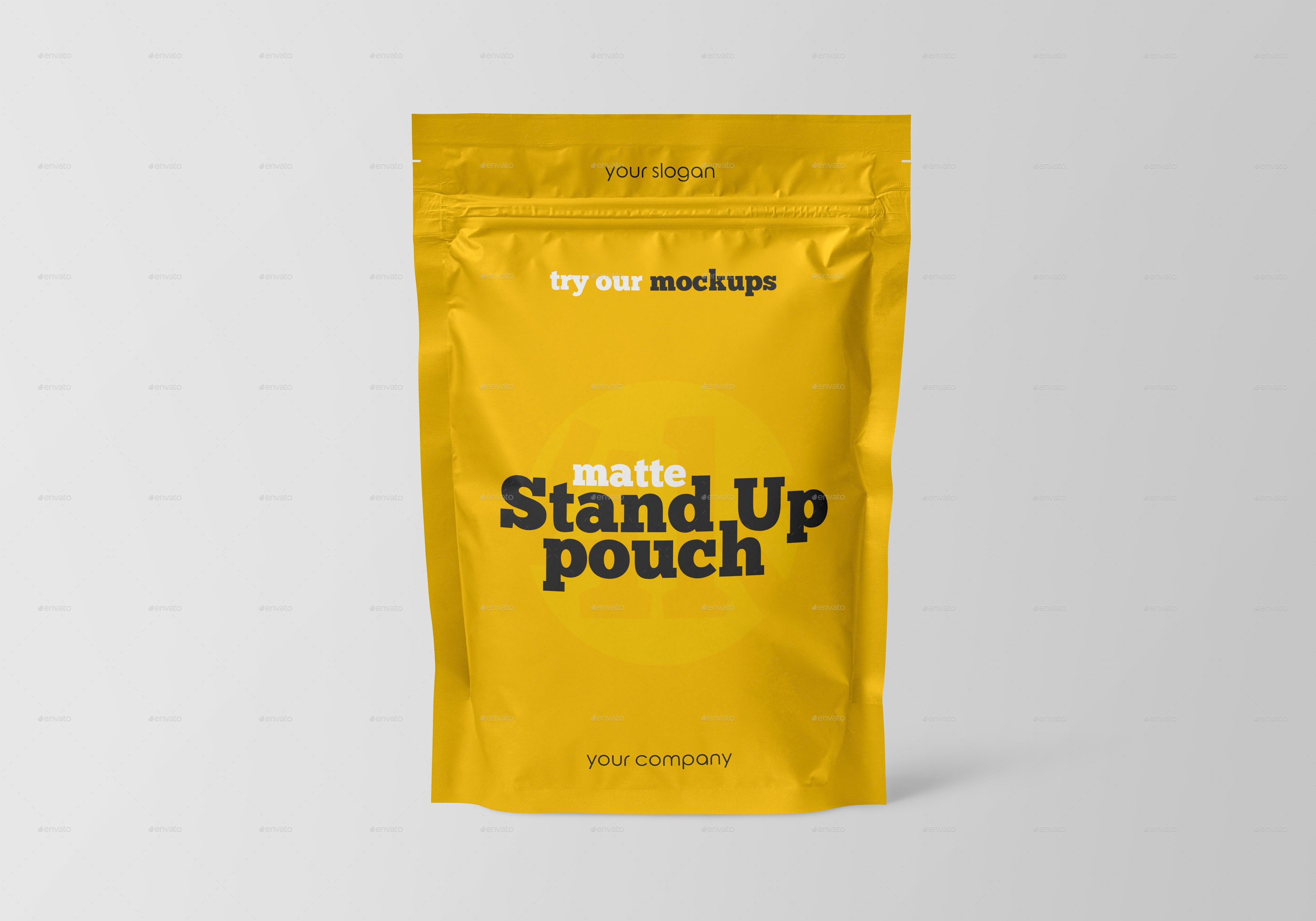 Matte Stand-Up Pouch Mockup Set, Graphics | GraphicRiver