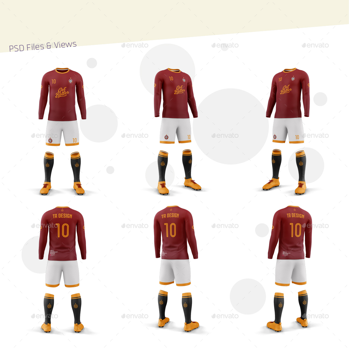 Download Men's Full Soccer Team Kit mockup V10 by TRDesignme ...