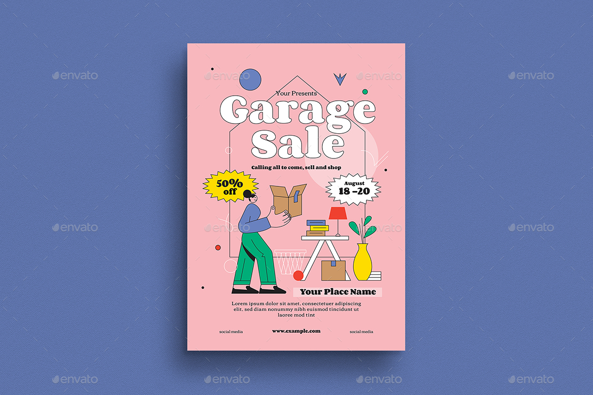 Garage Sale Flyer Set By Guper 