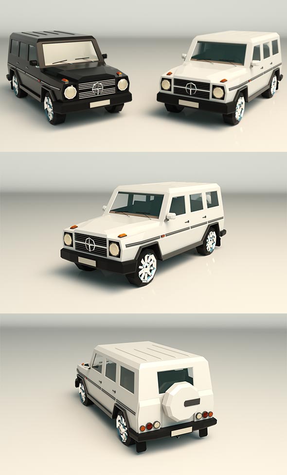 Low Poly SUV - 3Docean 27593556