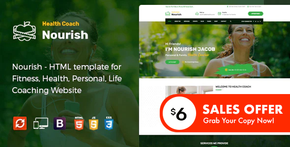 Nourish - Personal - ThemeForest 22294268