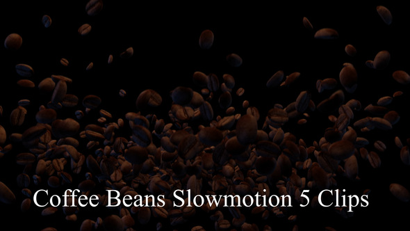 Coffee Beans Slowmotoin 5 Clips
