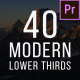 40 Modern Lower Thirds - VideoHive Item for Sale