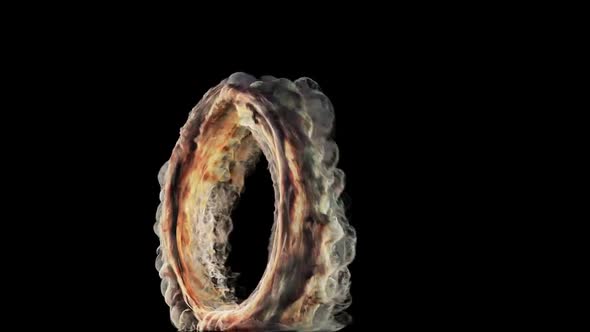 Portal. Ring Of A Vortex Of Smoke