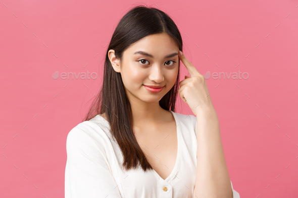 Beauty salon, haircare and skincare products advertisement concept. Close-up of beautiful stylish - Stock Photo - Images