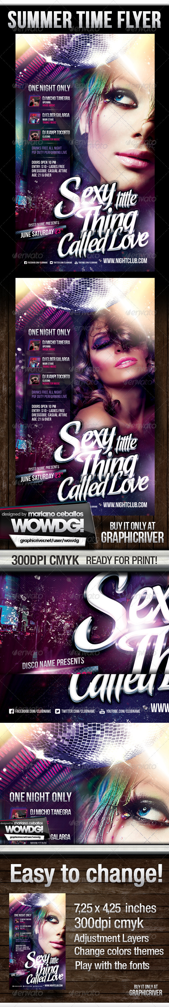 Sexy Little Thing Called Love - Flyers Print Templates
