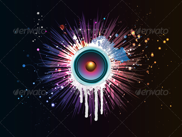 Abstract speaker background - Backgrounds Decorative