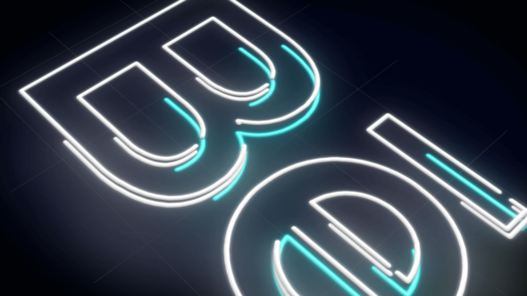 Neon and Shiny Logo Reveal