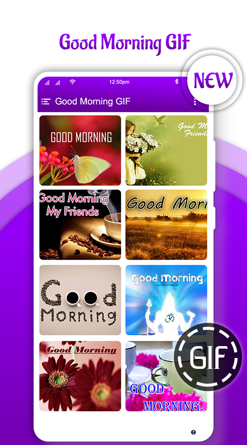 Good Morning GIF - Android App + Admob + Facebook Integration by ...