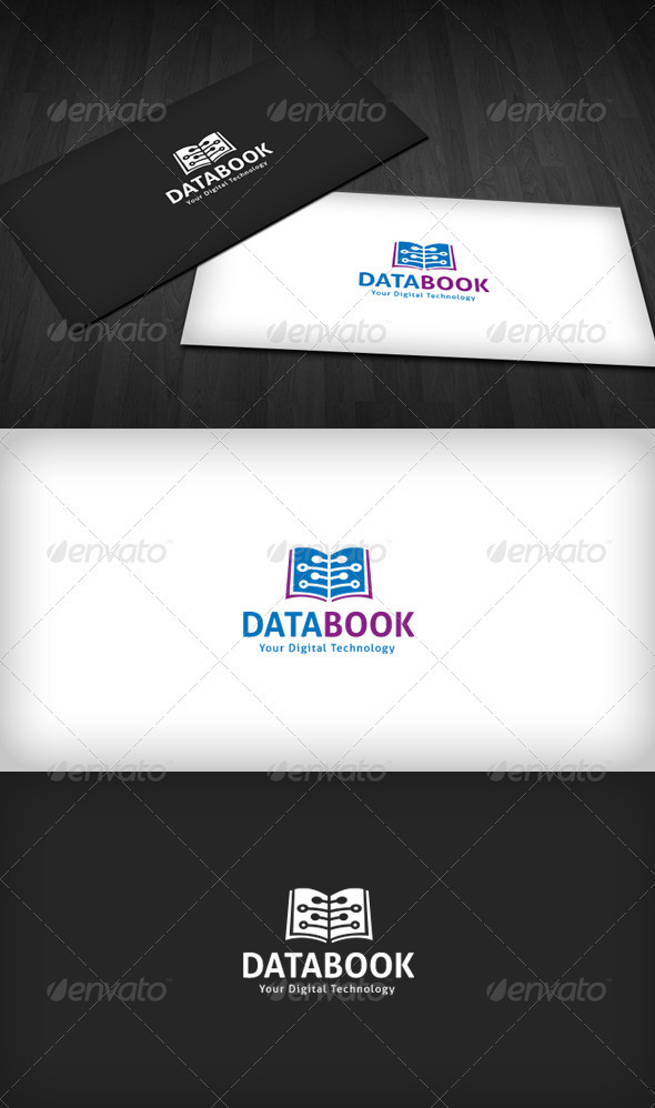 Data Book Logo - Vector Abstract