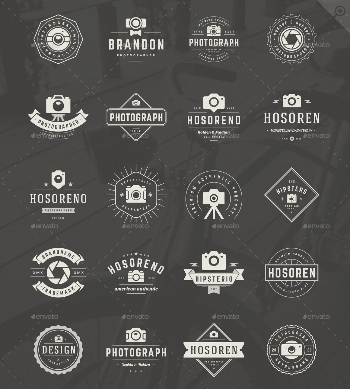 20 Photography Logos and Badges, Web Elements | GraphicRiver