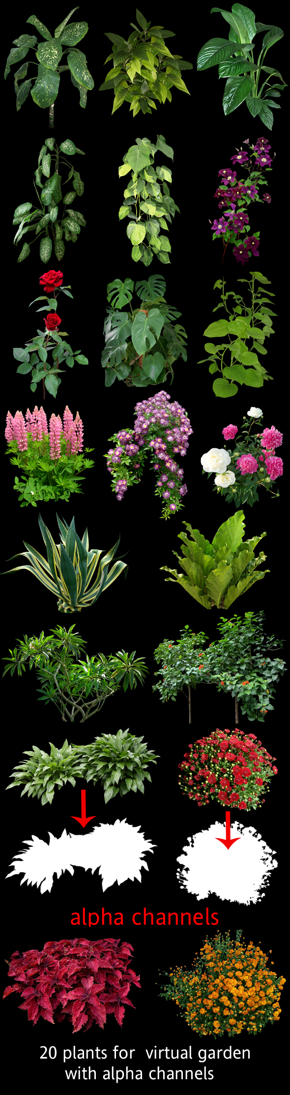 Plants for 3D - 3Docean 93565