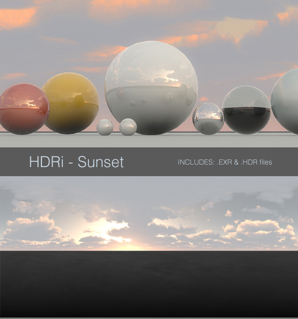 HDRi - Sunset - 3Docean 93558