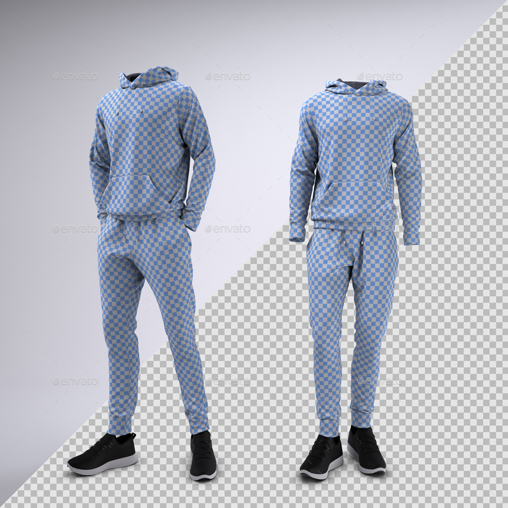 Download Sweatsuit or Fleece Tracksuit Mock-Up by Sanchi477 | GraphicRiver