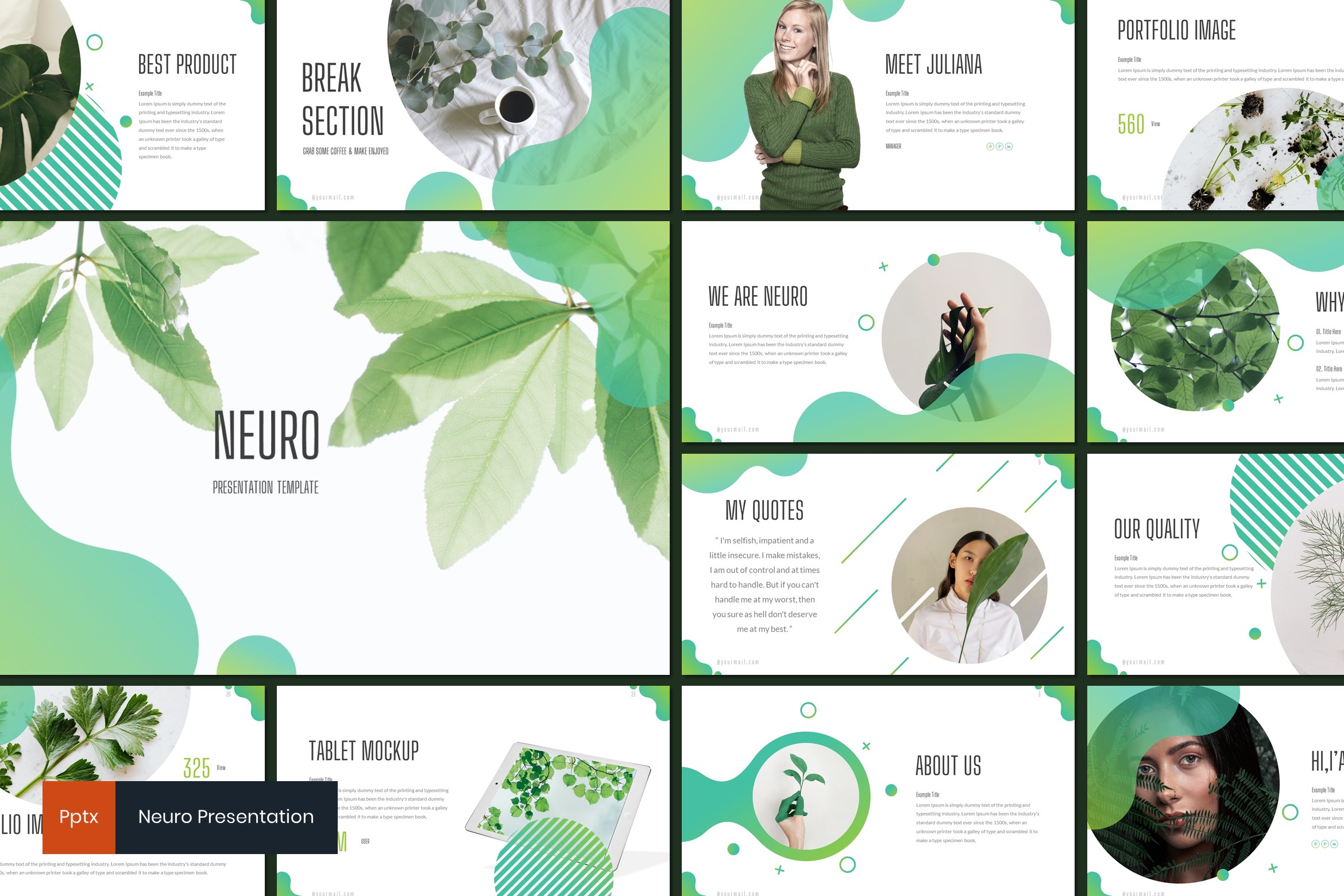 Neuro Powerpoint Template Presentation Templates GraphicRiver