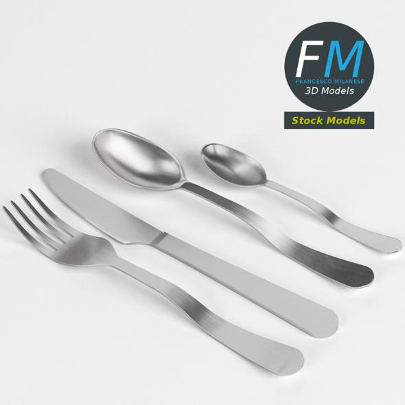 Basic cutlery - 3Docean 27642985