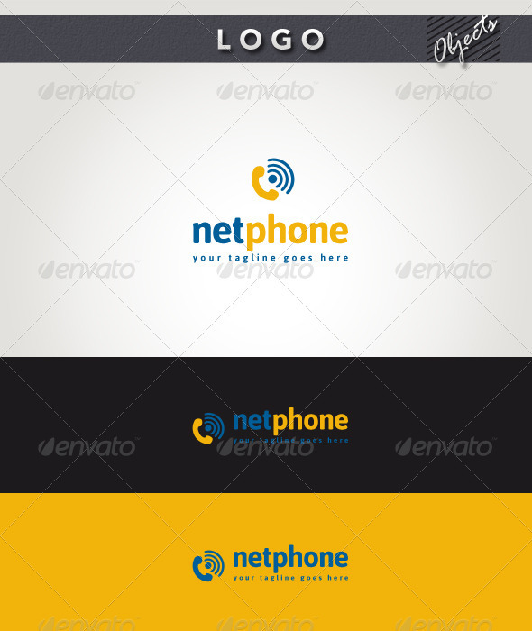Net Phone Logo - Objects Logo Templates