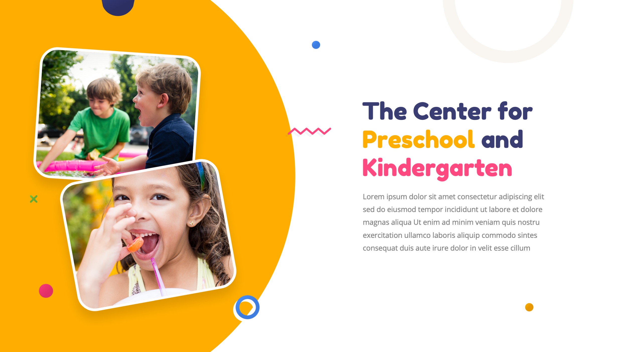 Kindergarten & Preschool Google Slides Template, Presentation Templates