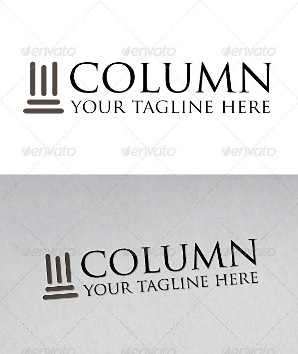 Column Logo - Buildings Logo Templates
